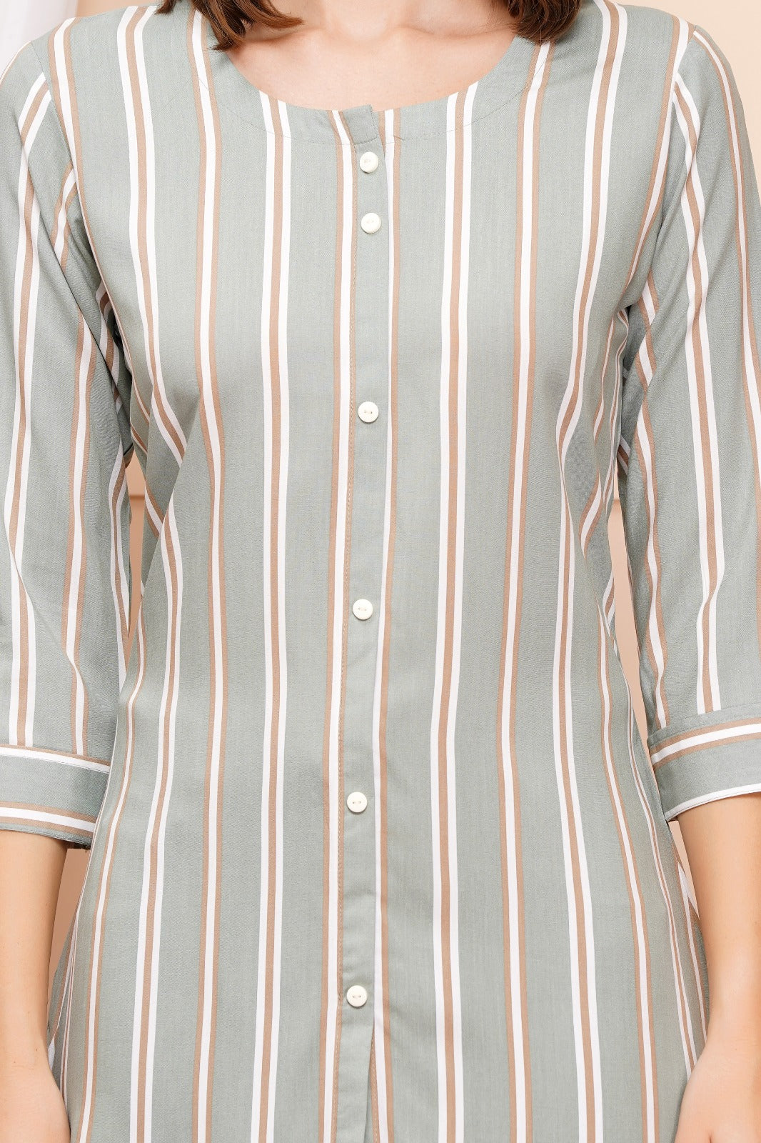 Elegant Striped Short Kurti 2